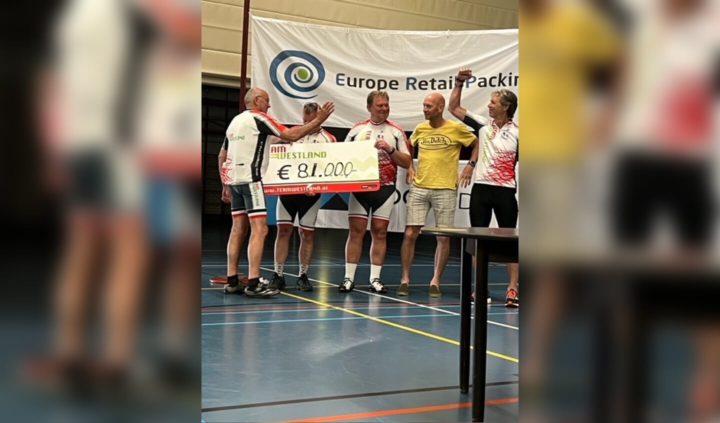 De opbrengst wordt trots bekendgemaakt.