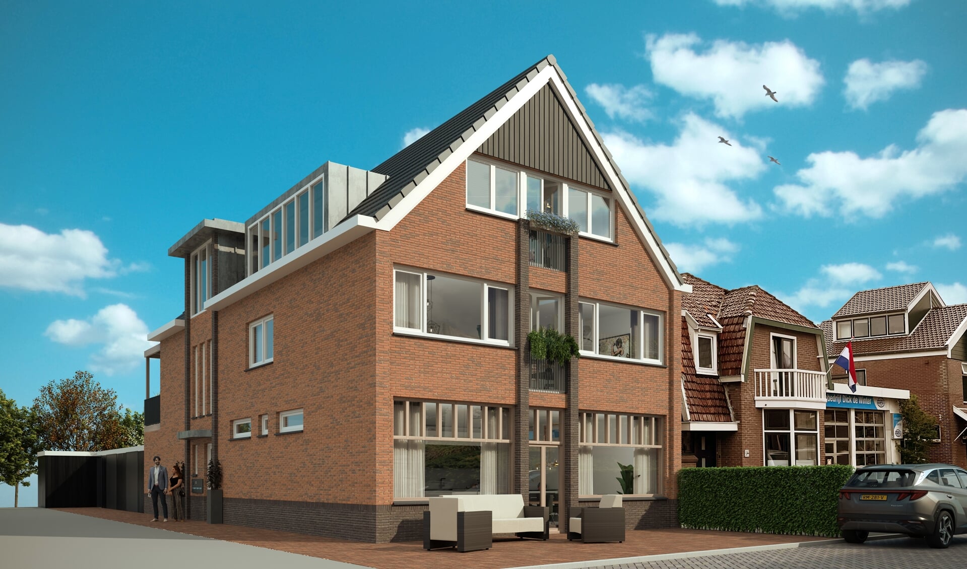 De appartementen worden gasloos opgeleverd