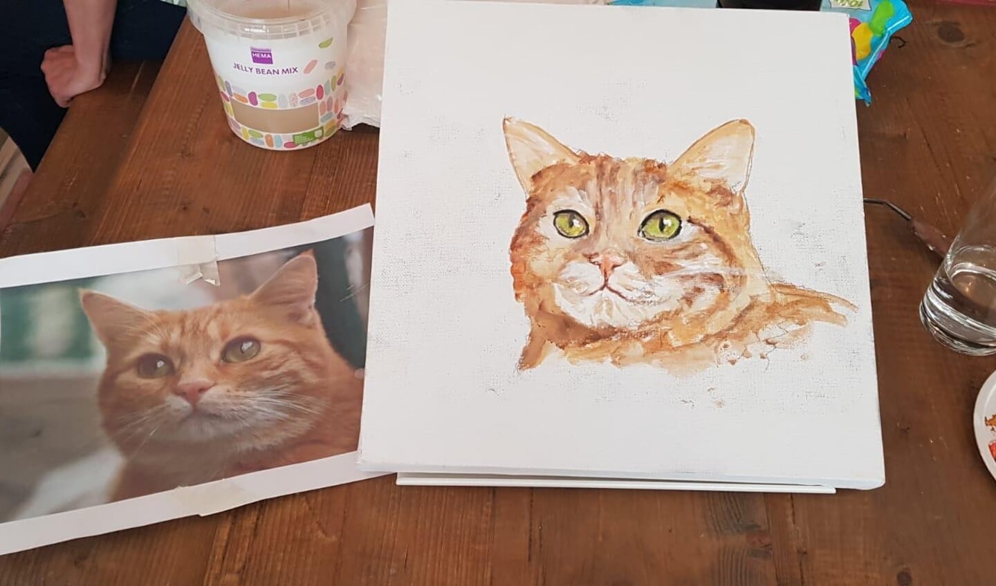 Schilder je kat of hond tijdens de workshop