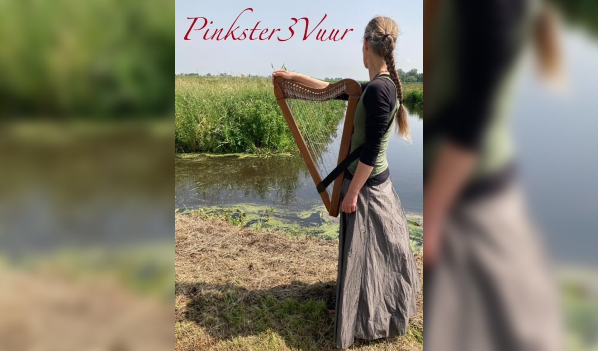 Harpiste en historica Gonda Kaai houdt een crowdfundingsactie om de voorstelling Pinkster3Vuur te houden. 