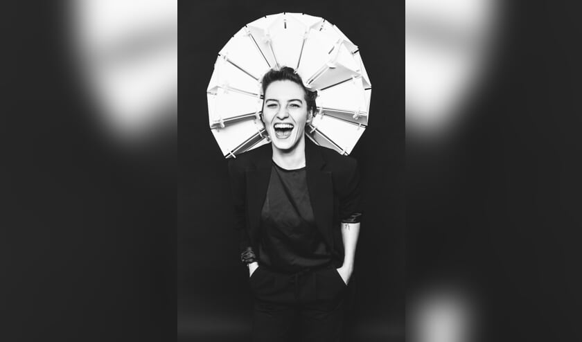 Lachen op de fotoshoot.