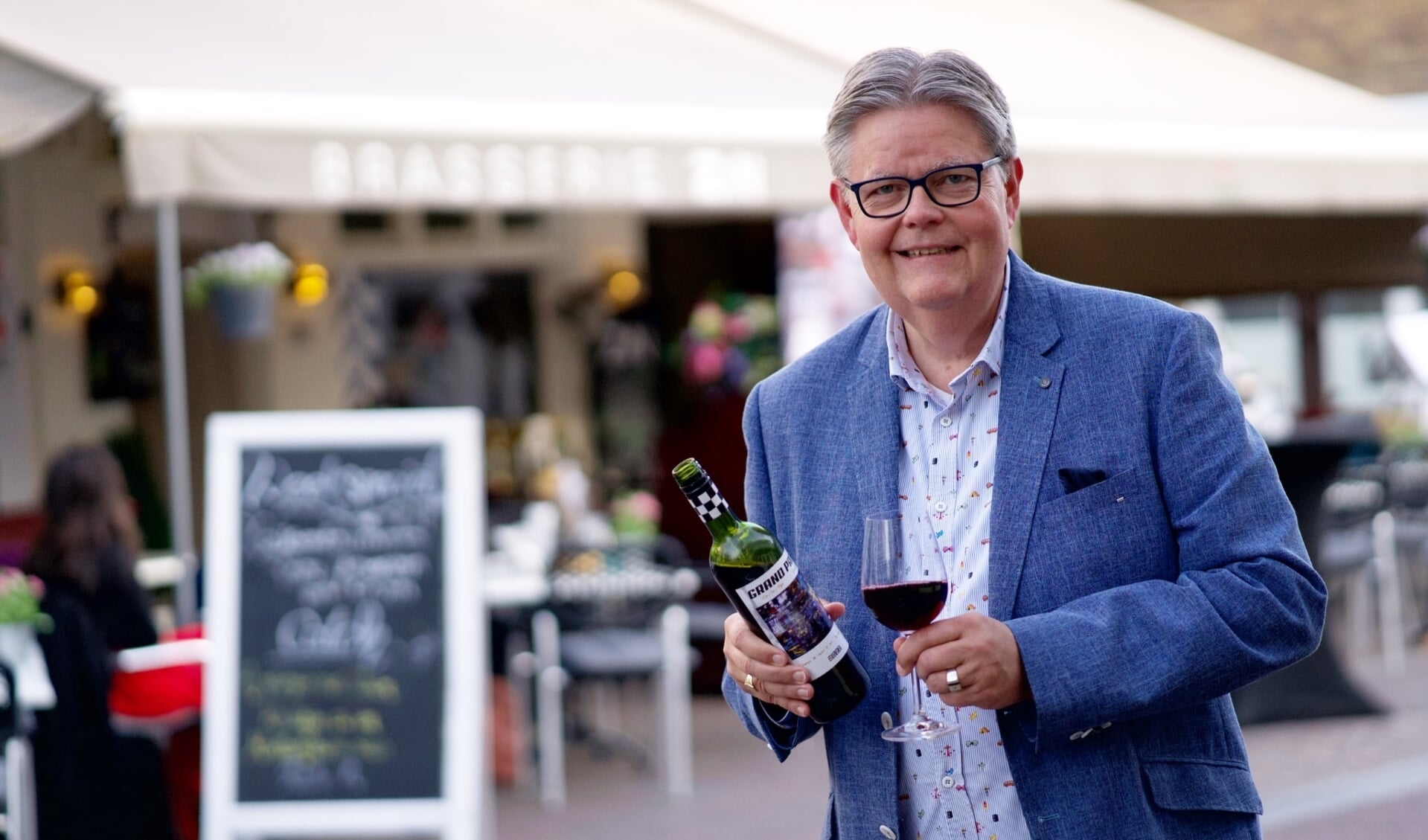 Bart Schuitenmaker van Brasserie ZiN ontwikkelde Grand Prix wijn.