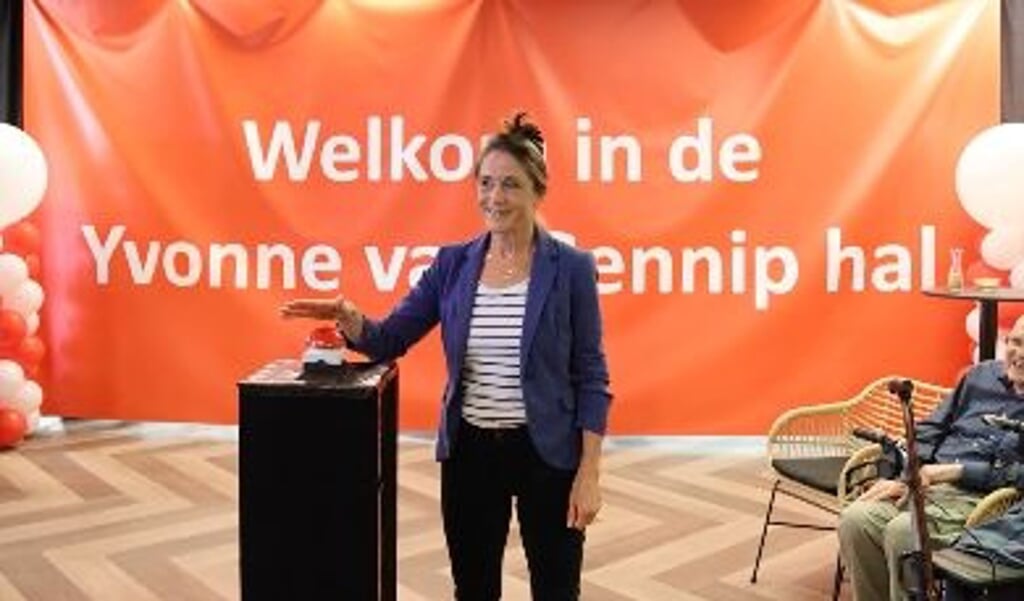 Yvonne van Gennip vindt het ontzettend gaaf dat de sporthal naar haar is vernoemd.