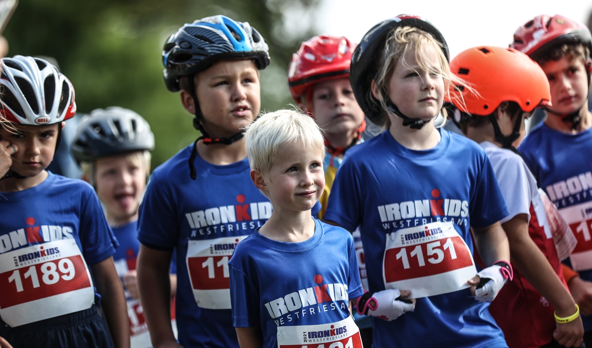 Kinderen van zes tot en met vijftien jaar kunnen meedoen aan een Run-Bike-Run of minitriathlon.