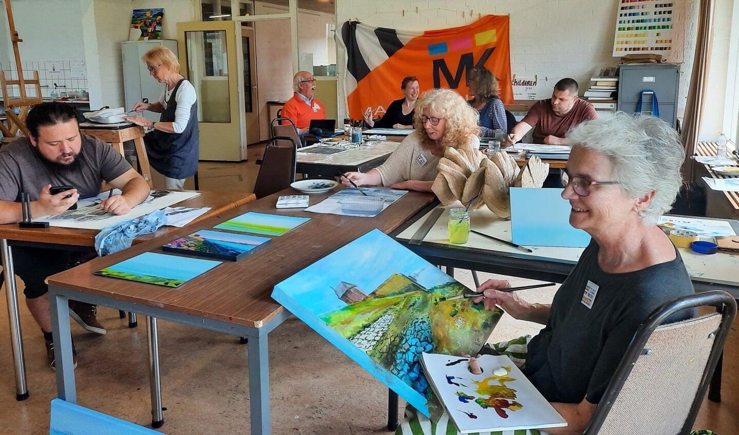 In het gebouw van de Kunst en CultuurAcademie (KCA) hadden zij een ideale werkplek.