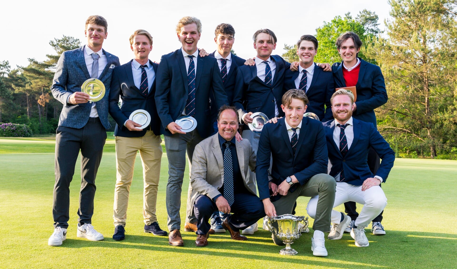 Het kampioensteam van de Eindhovensche. (Foto Tribute2Sports/Bert van der Toorn)