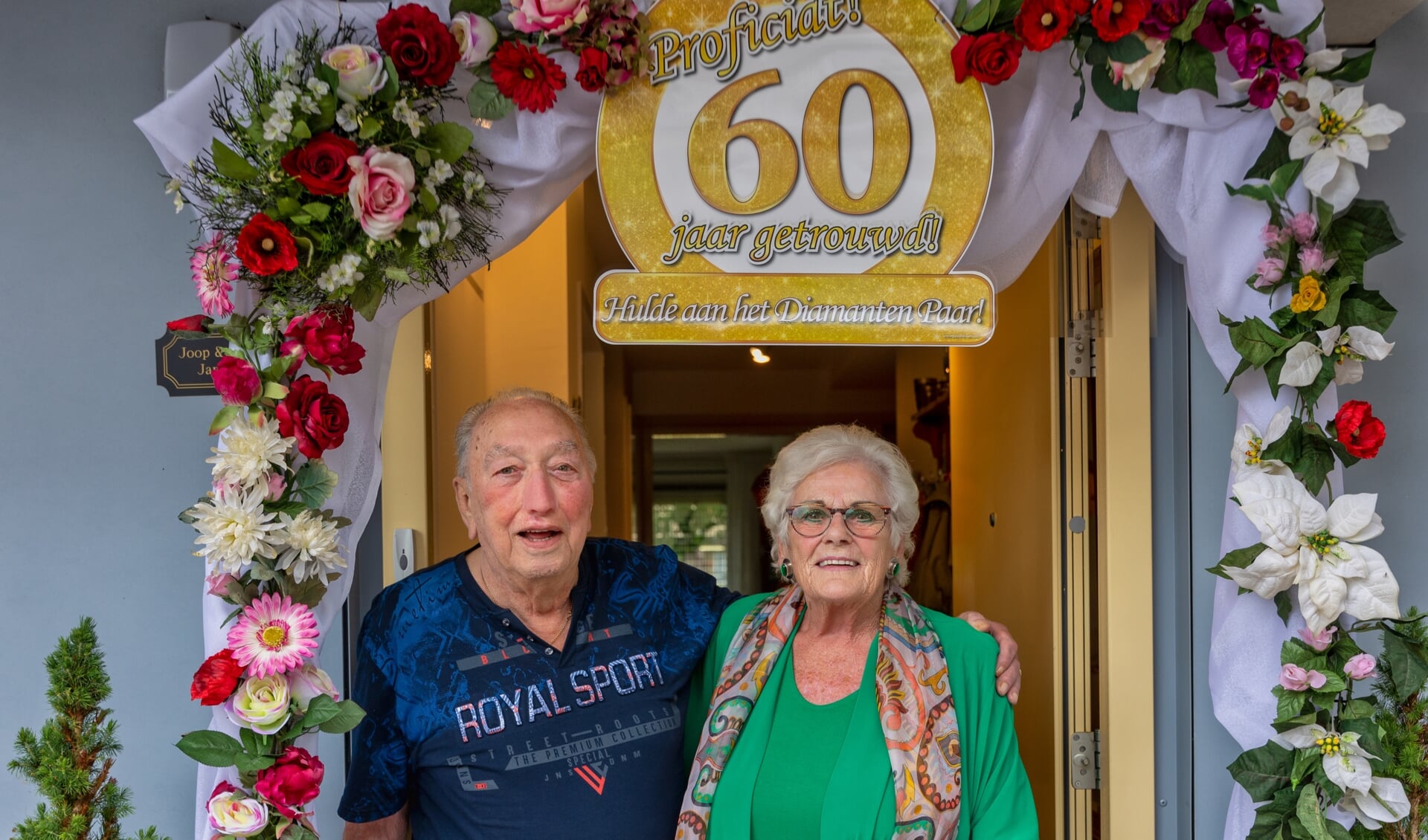 Hoera, feest bij het echtpaar Jansen-Hesselink!