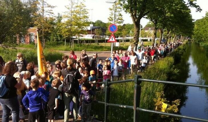 De avondvierdaagse in Rijswijk kon altijd rekenen op veel deelnemers.