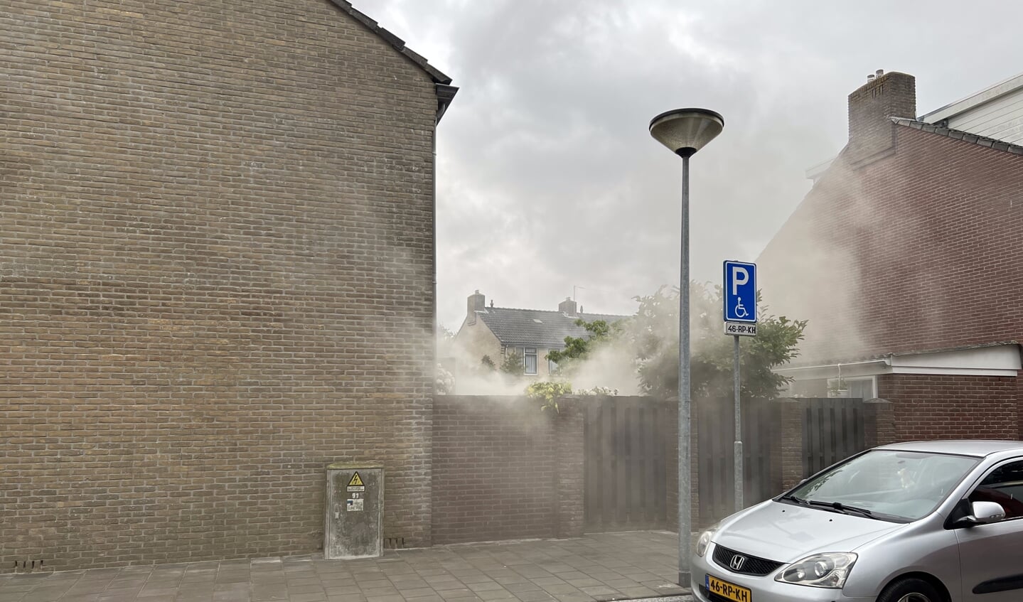 Brand aan de Graaf Willem II straat