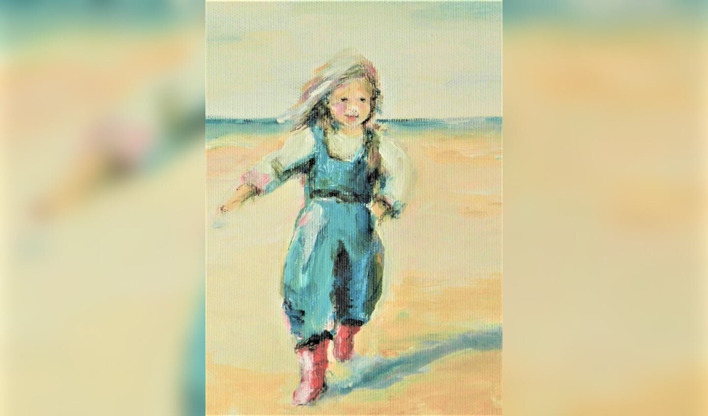 'Kindje op het strand' - werk van Joke de Vries.