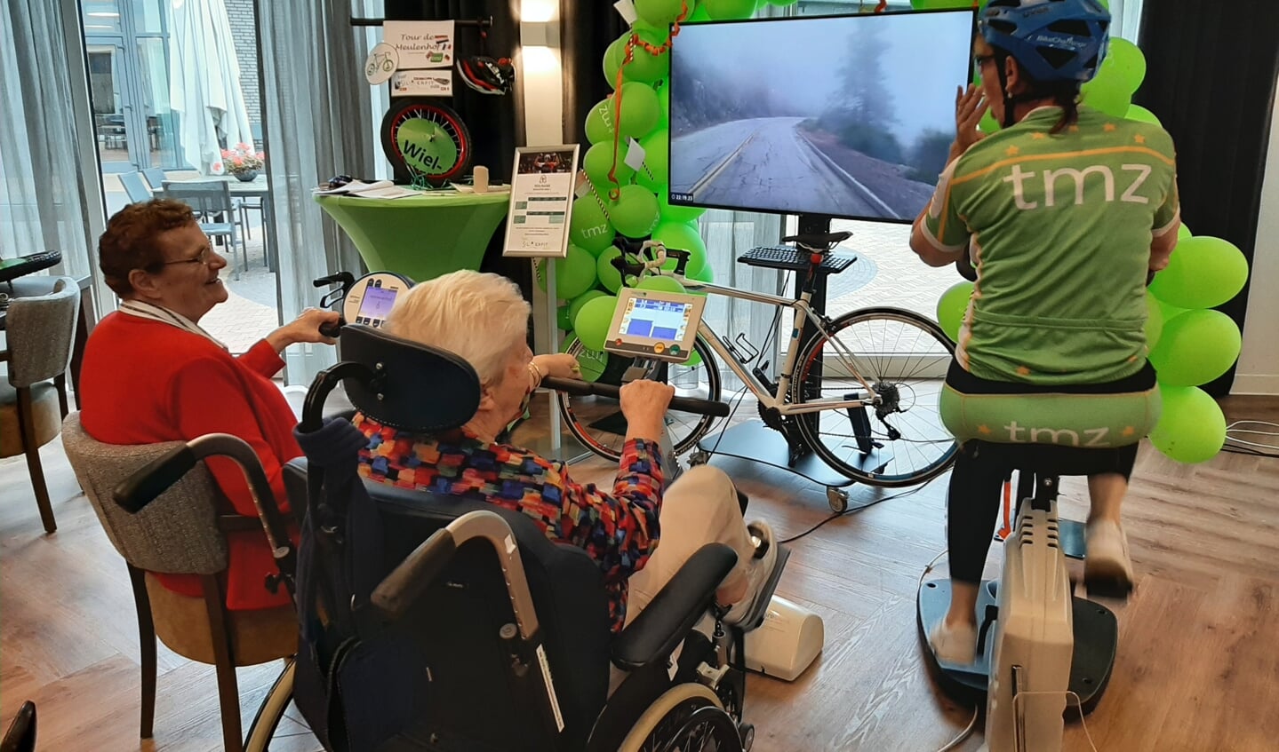 Tijdens de Tour de France van 1 t/m 24 juli kunnen sommige bewoners van woonzorgcentra in Rijswijk fietsen in de Tour de Mile.