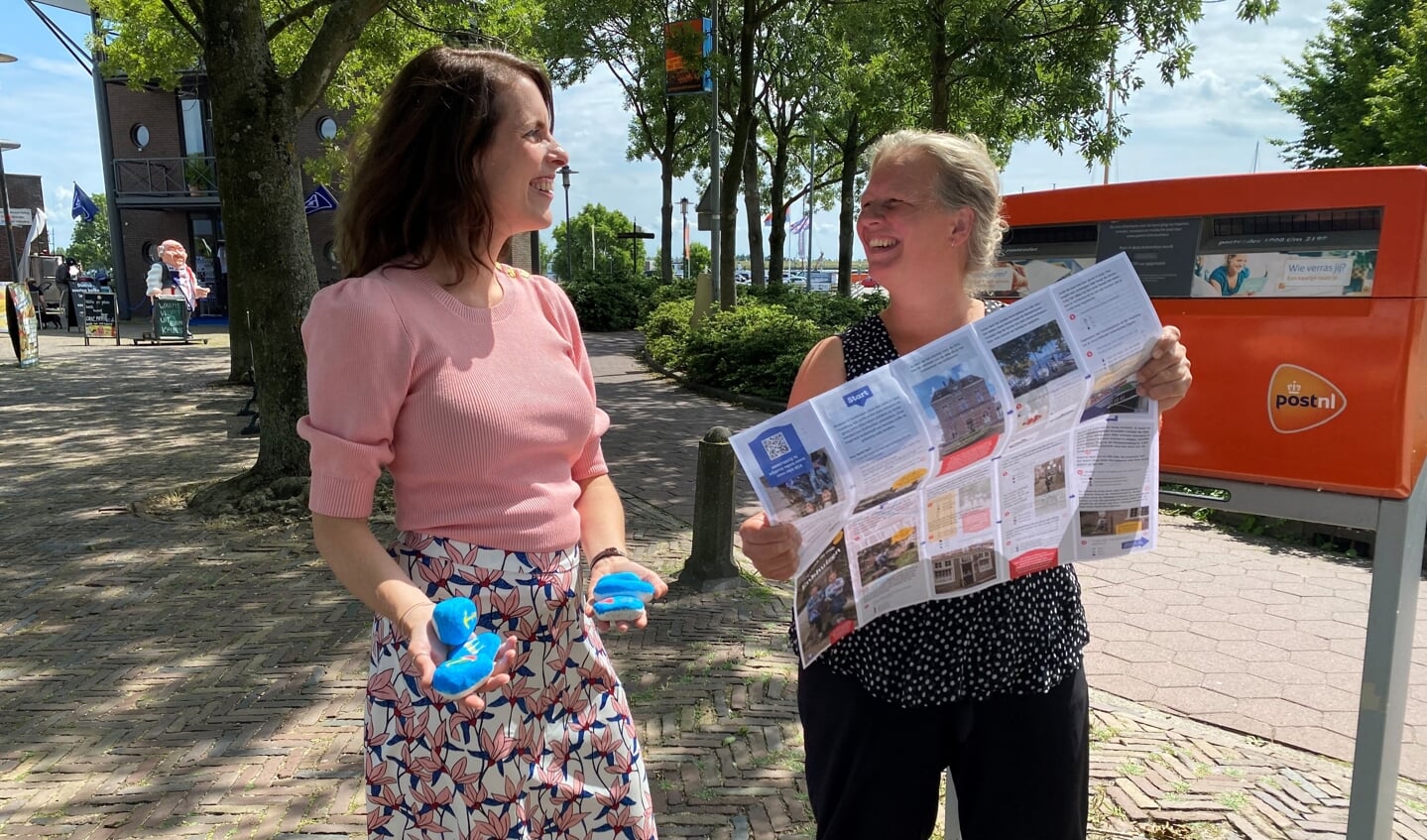  Annemieke Hageman en Marianne de Zwart van Stichting Marketing Enkhuizen.