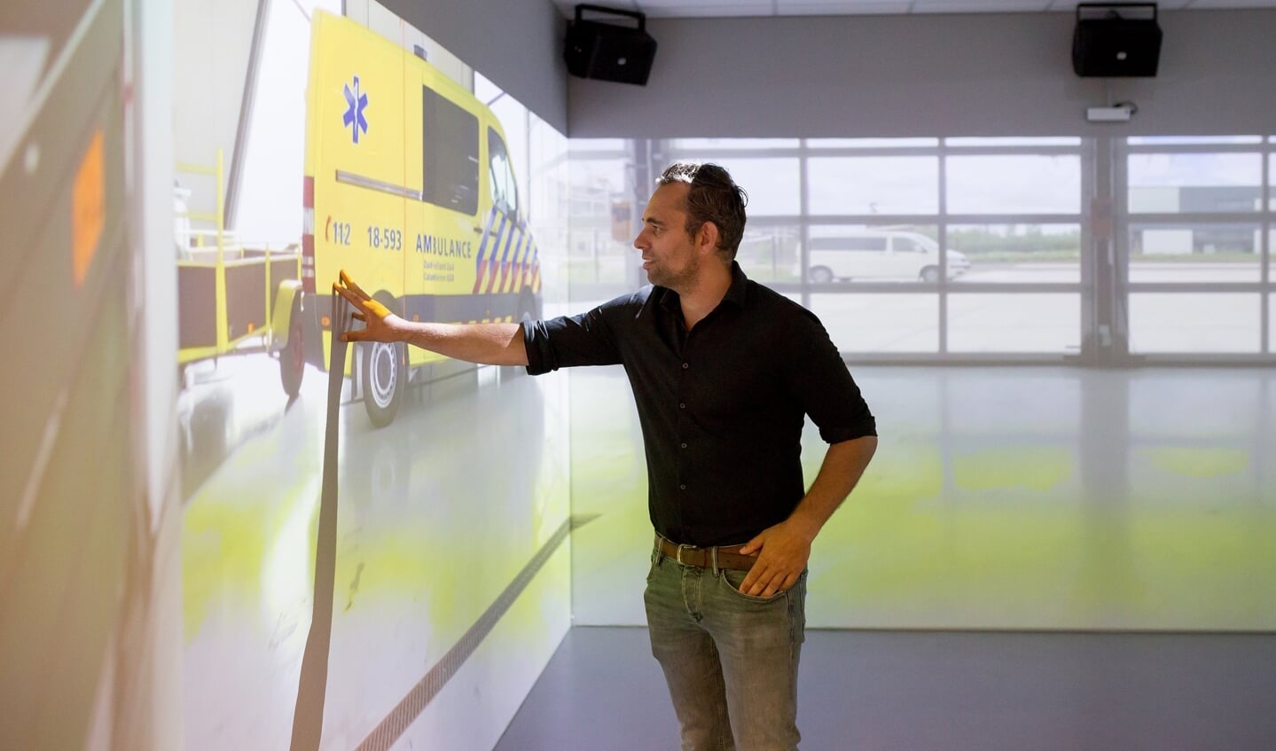 Patrick Colli in de immersive room.