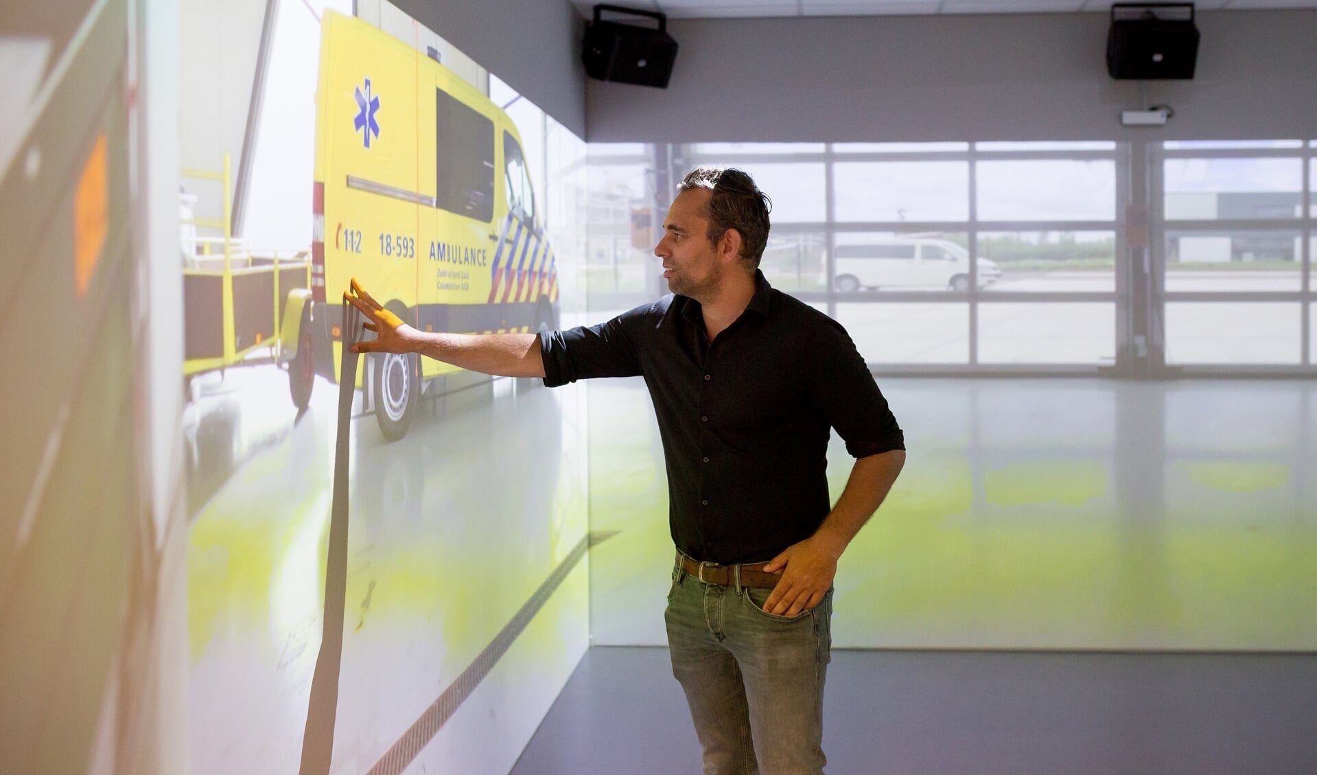 Patrick Colli in de immersive room.