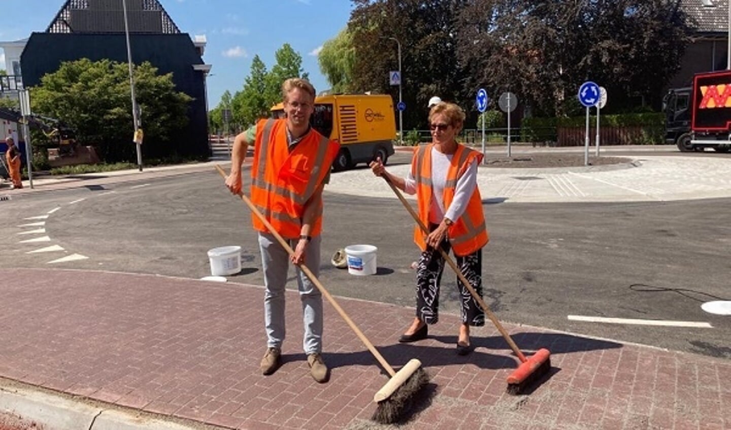 De rotonde is klaar voor gebruik.