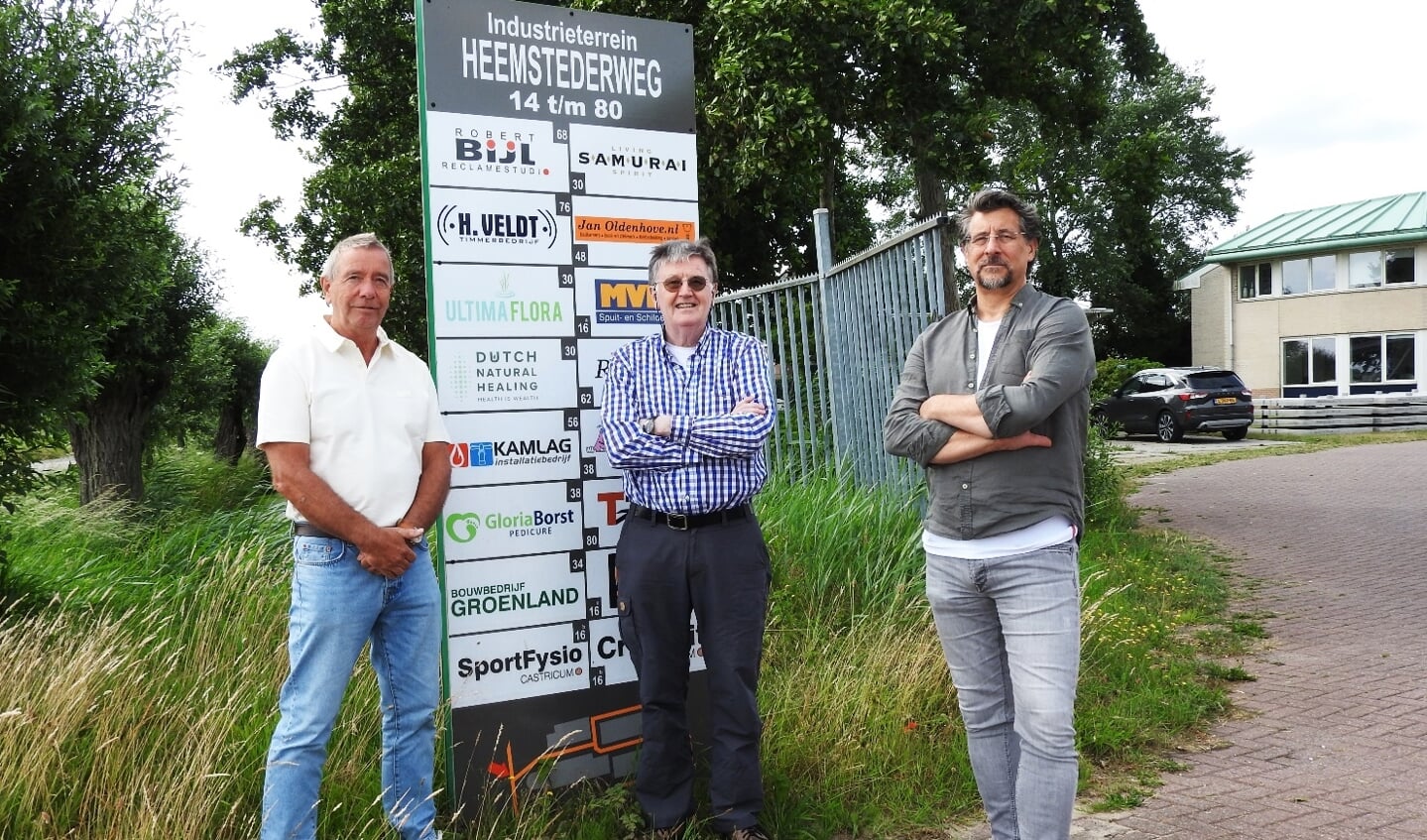 Vrijwilligers van CALorie voor hun nieuwe uitdaging, v.l.n.r. Leo van Schoonhoven, Wim Schermer en Arjan Fruitema.