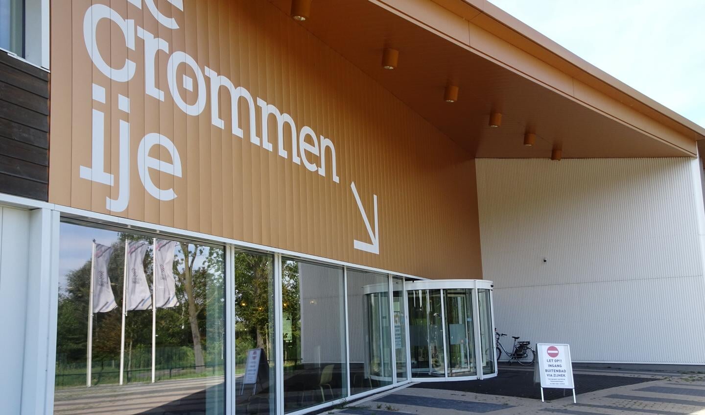 De voordeur is tijdelijk gesloten