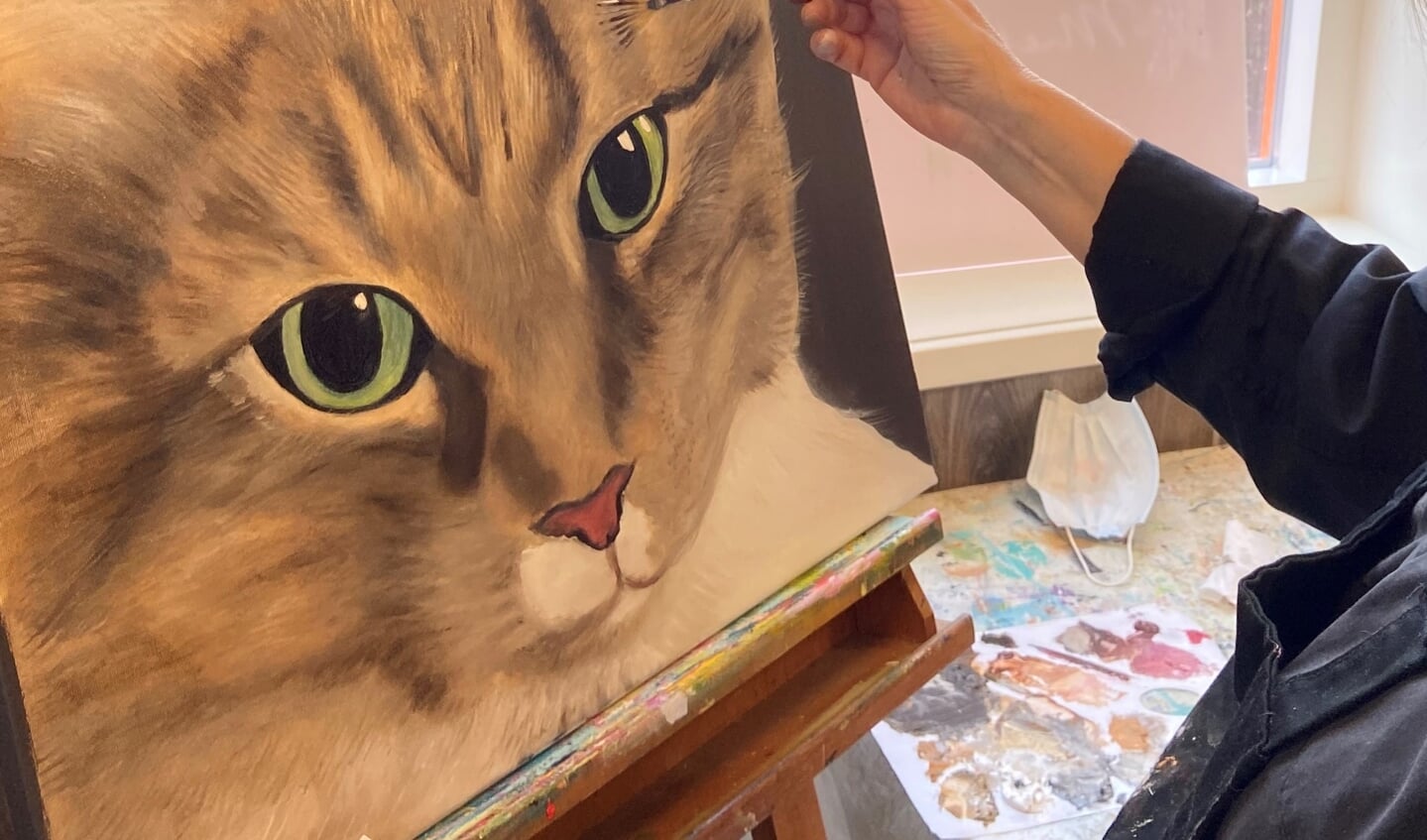 Wil jij leren hoe jij met olieverf jouw huisdier op doek zet dan kun je meedoen met deze tweedelige schilderworkshop. 