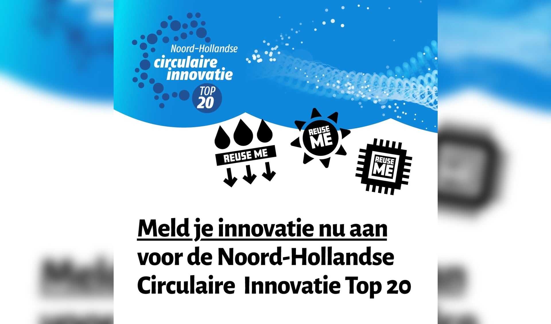 Meld je innovatie aan voor de Noord-Hollandse Circulaire Innovtie Top 20.
