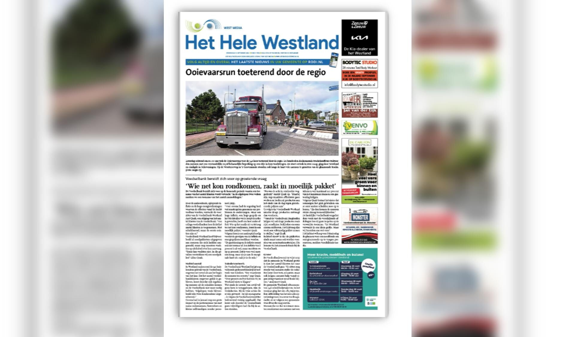 Het Hele Westland Van 14 September 2022 Staat Online | Al Het Nieuws ...