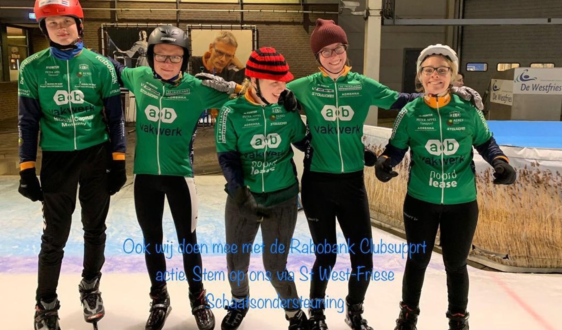 Steun de G-schaatsers via de clubsupport actie.