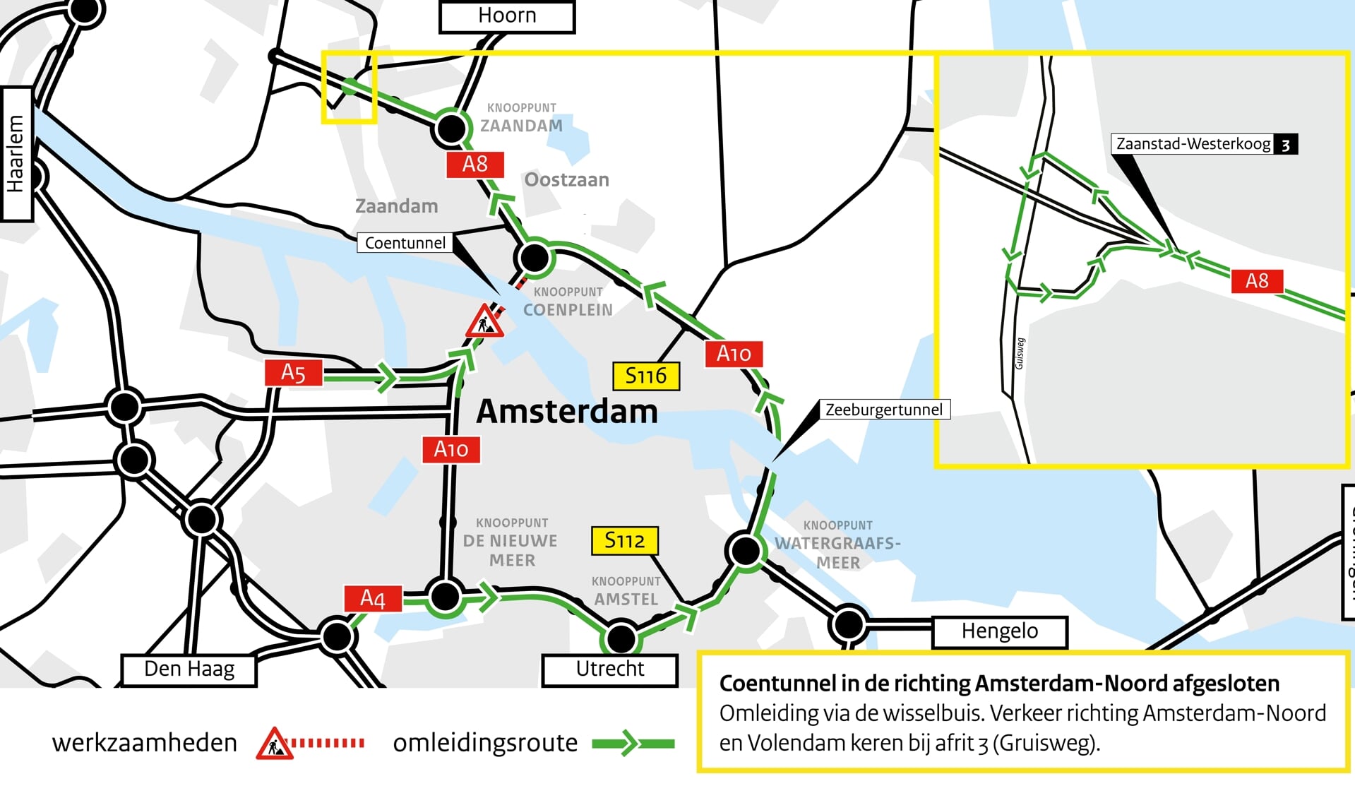 domein Aanhankelijk Vruchtbaar Verkeershinder bij Coentunnel (A10) wegens asfaltwerkzaamheden | Al het  nieuws uit Amsterdam-Noord