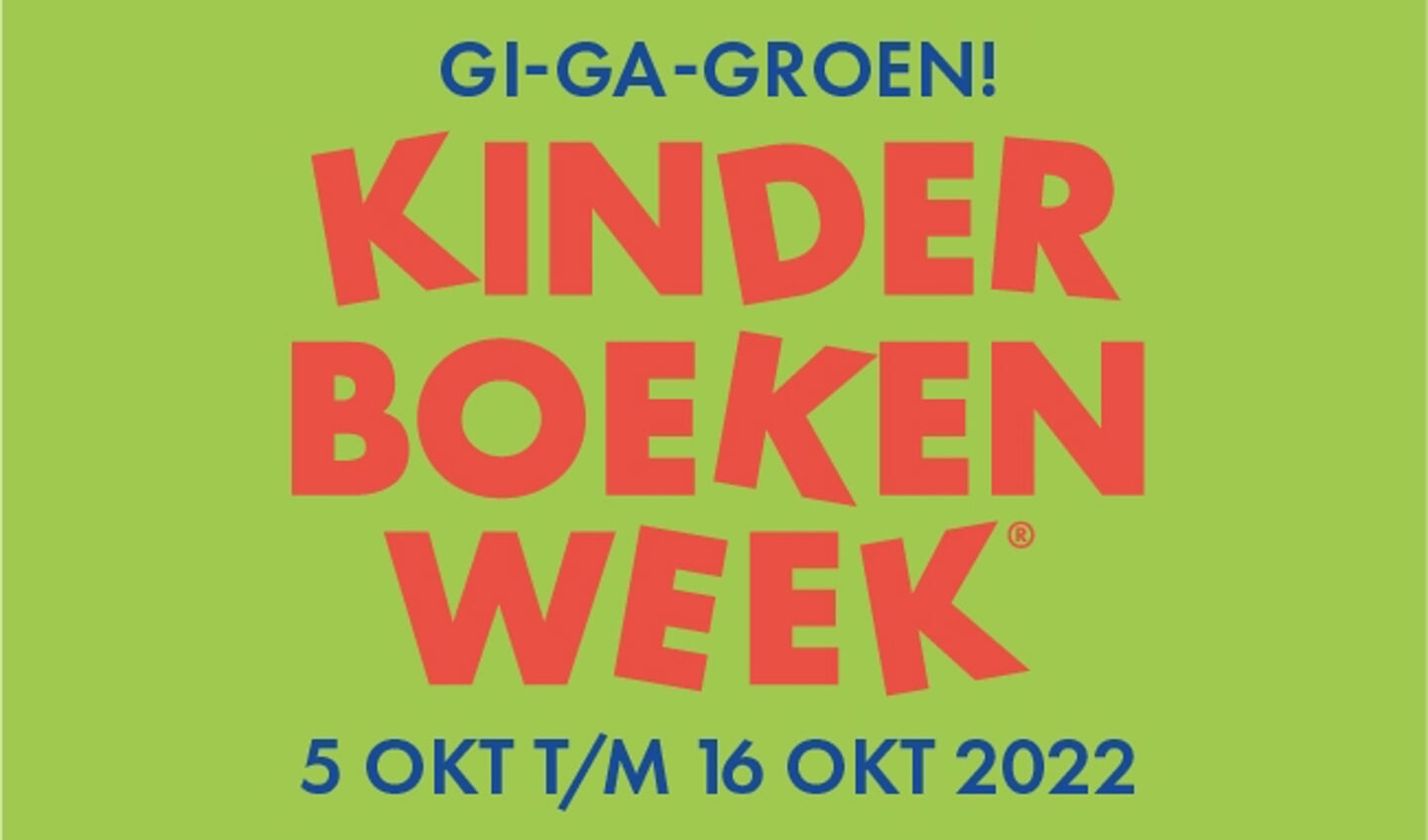 Gi-ga-groen Kinderboekenweek.