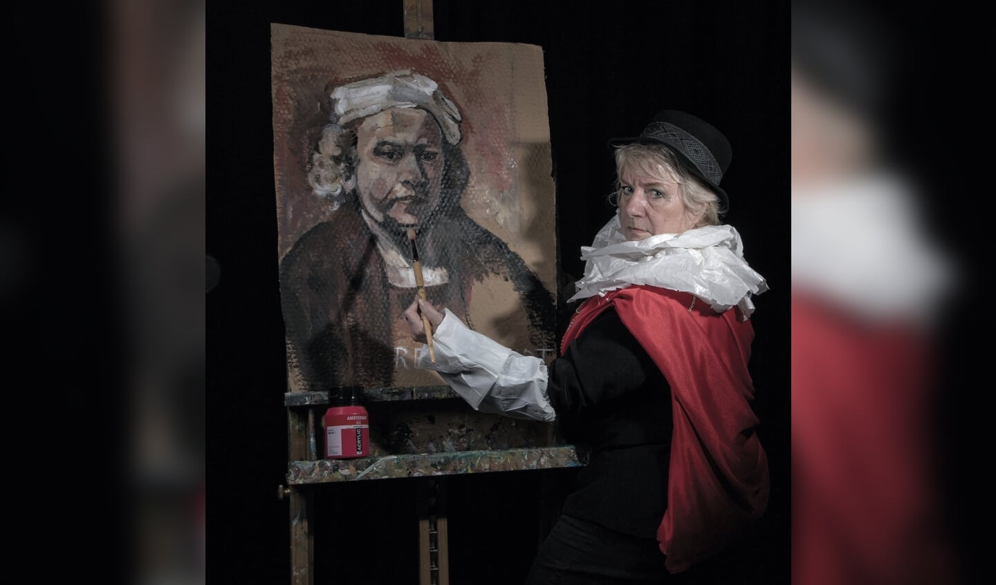Yvonne Staats als Rembrandt.