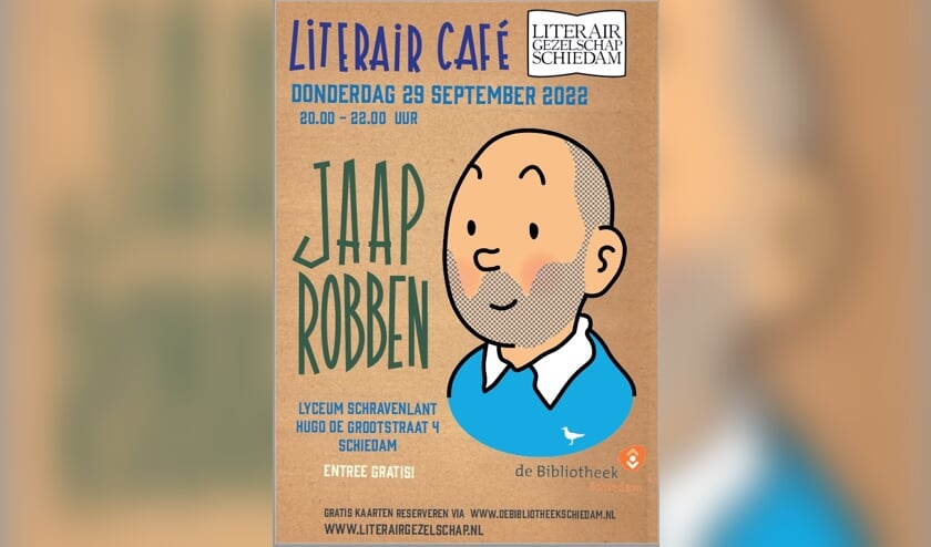De poster van het literair café.