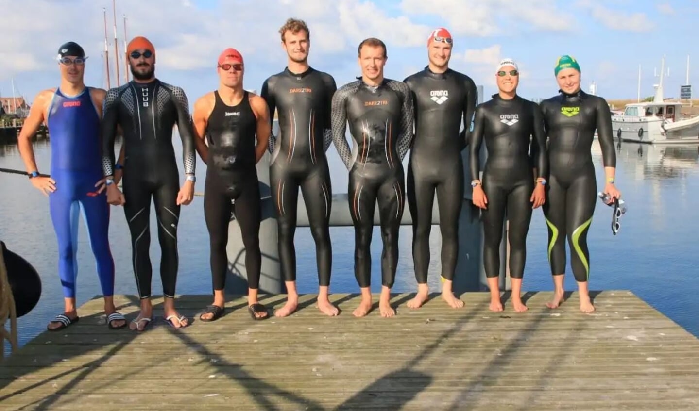 De kanjers van de zwemmarathon.