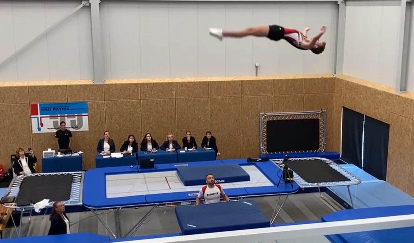 Jordy sprong de vereiste punten om naar het WK te gaan.