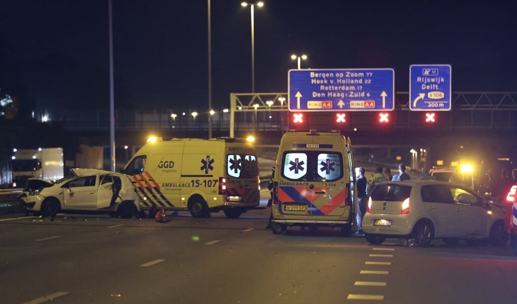 Meerdere gewonden bij ongeval op A4 bij Rijswijk