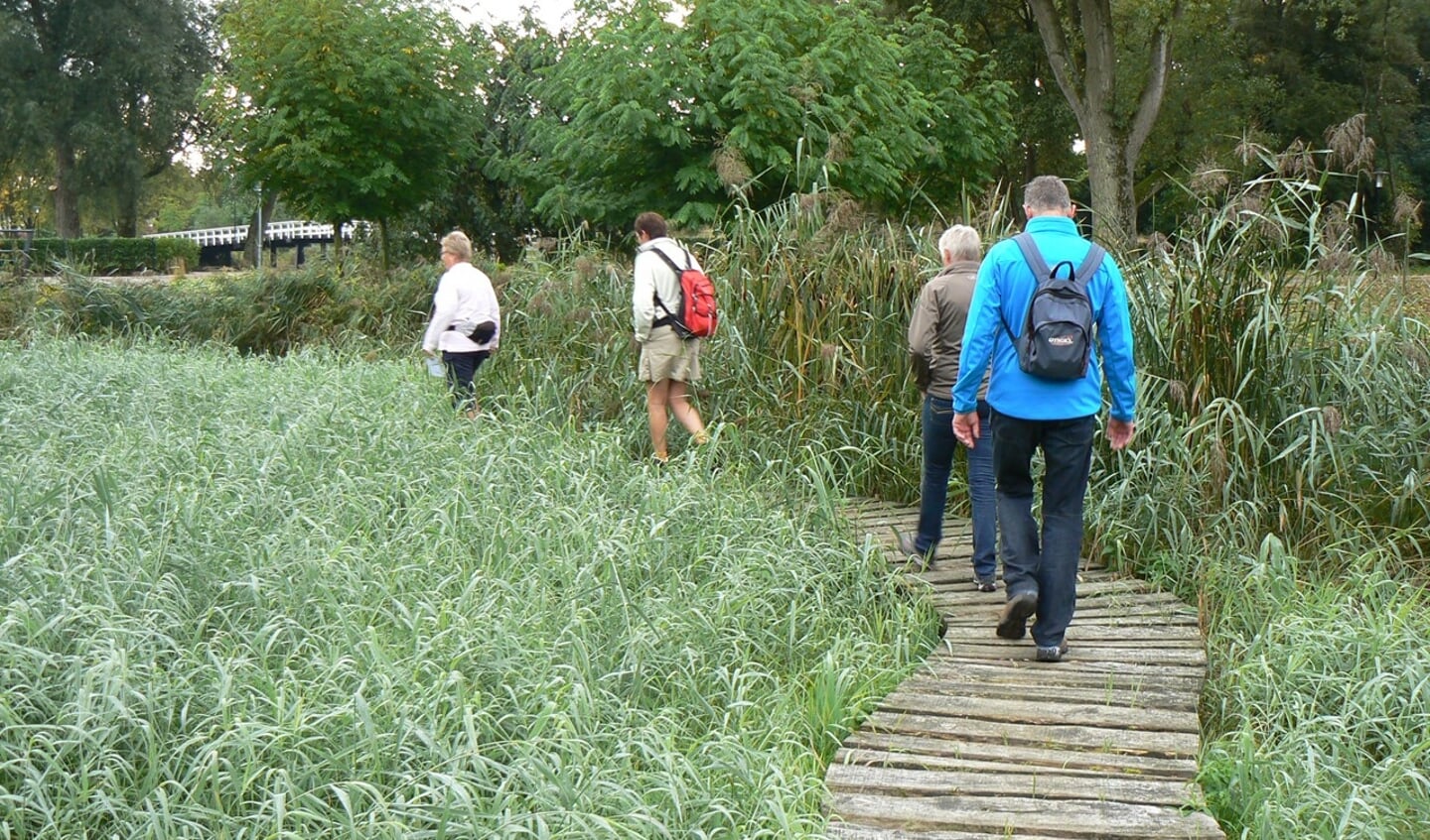De route is voorzien van pijlen zodat verdwalen praktisch onmogelijk is.