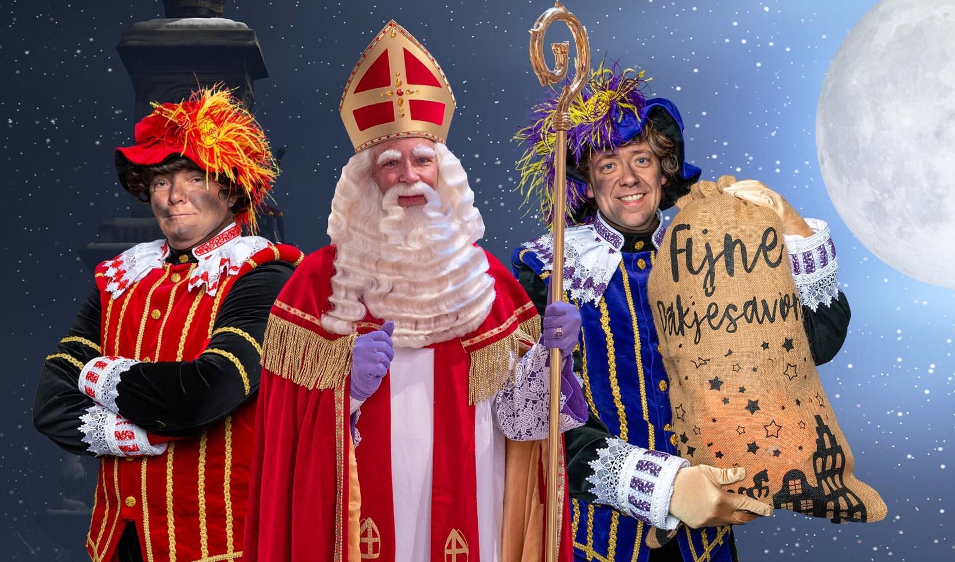 Sinterklaas en zijn pieten zijn klaar voor het feest.