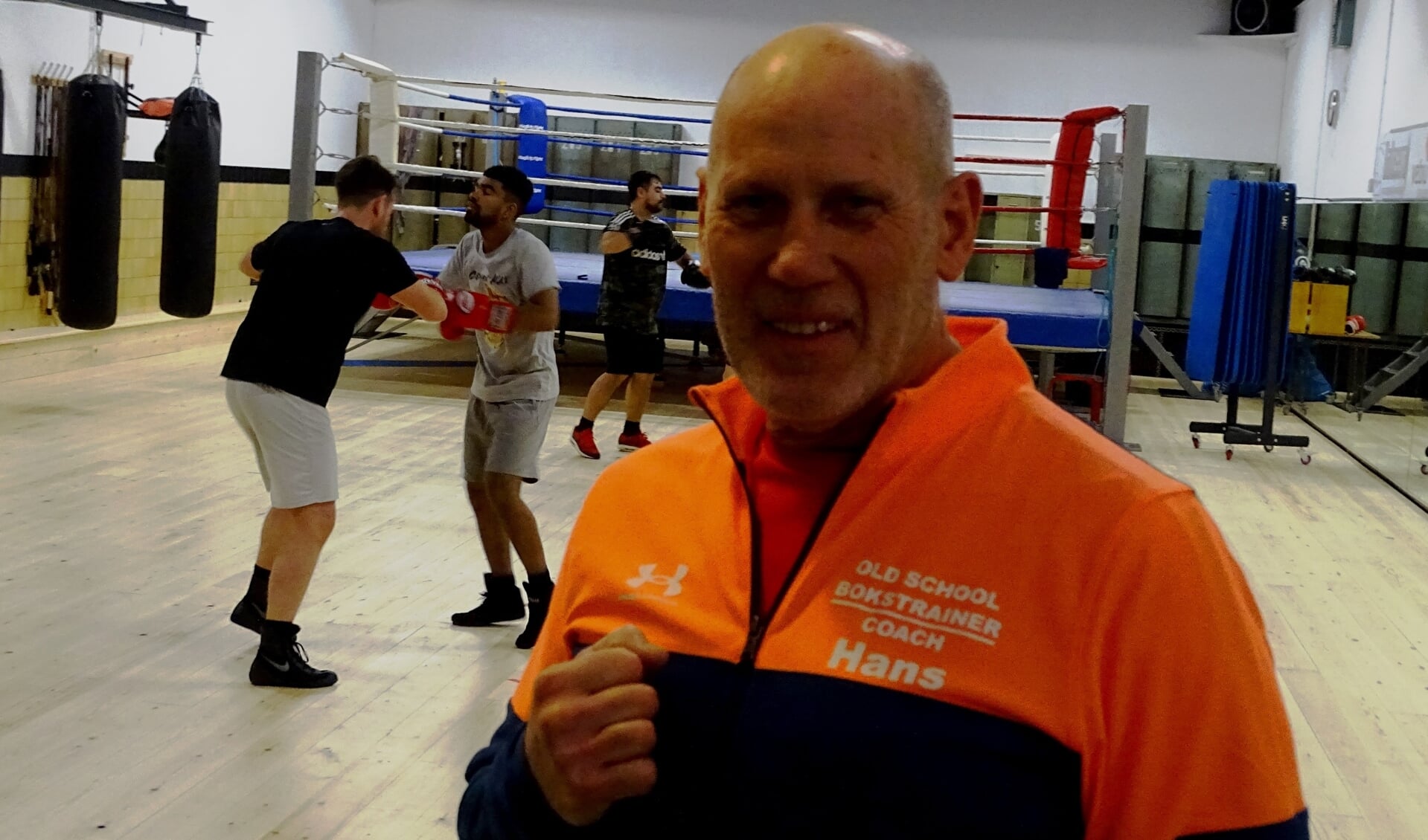 Hans de Jong is trots over wat er door Old School Boxing en vele vrijwilligers aan de Singel is neergezet. (Foto: UWM/gsv) 