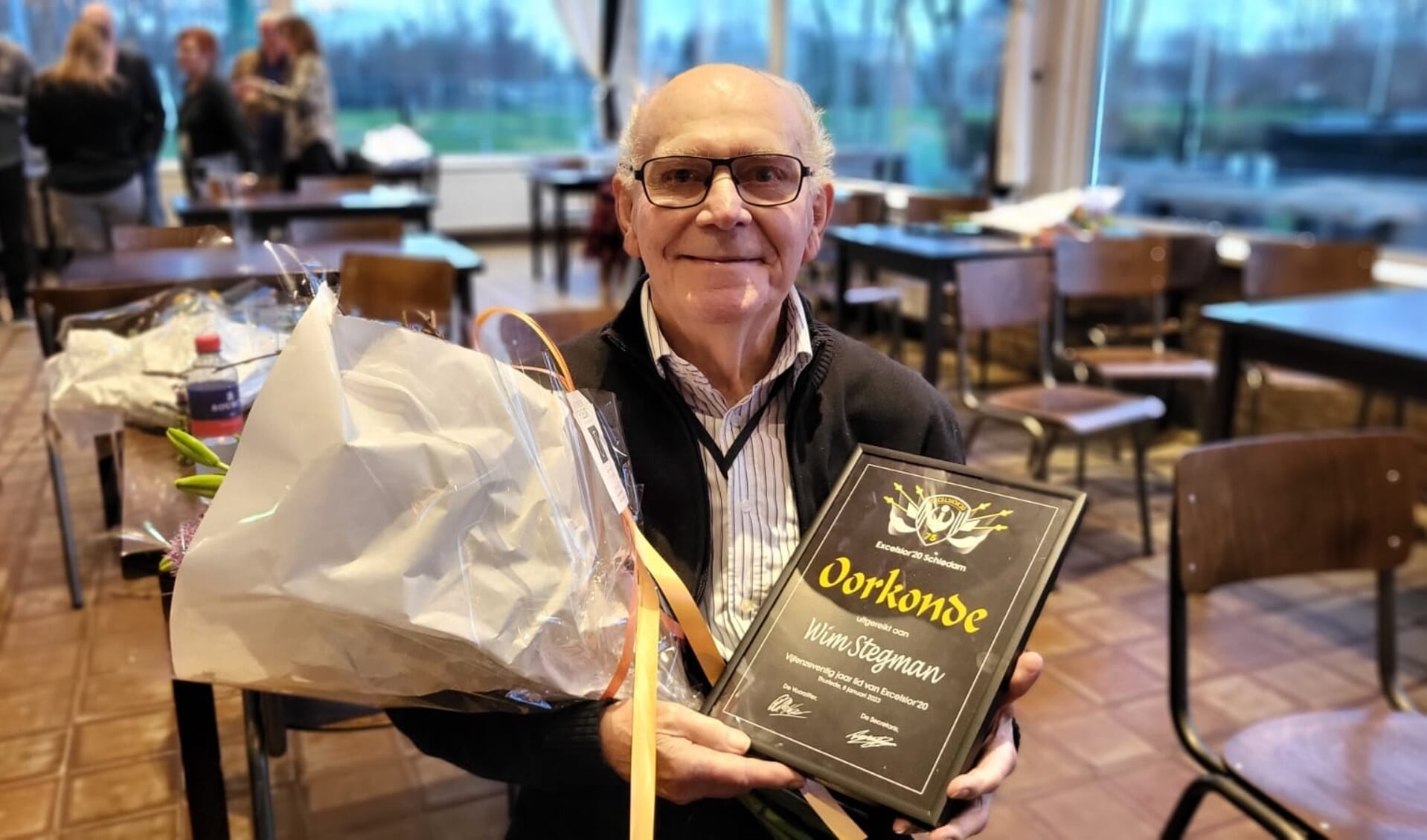 Wim Stegman: 75 jaar lid van Excelsior'20. (Foto: PR)