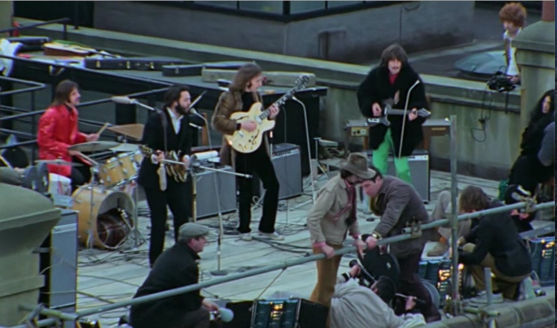 Op 30 januari 1969 gaven The Beatles een onaangekondigd concert op het dak van hun Apple Corps hoofdkantoor in Londen. 