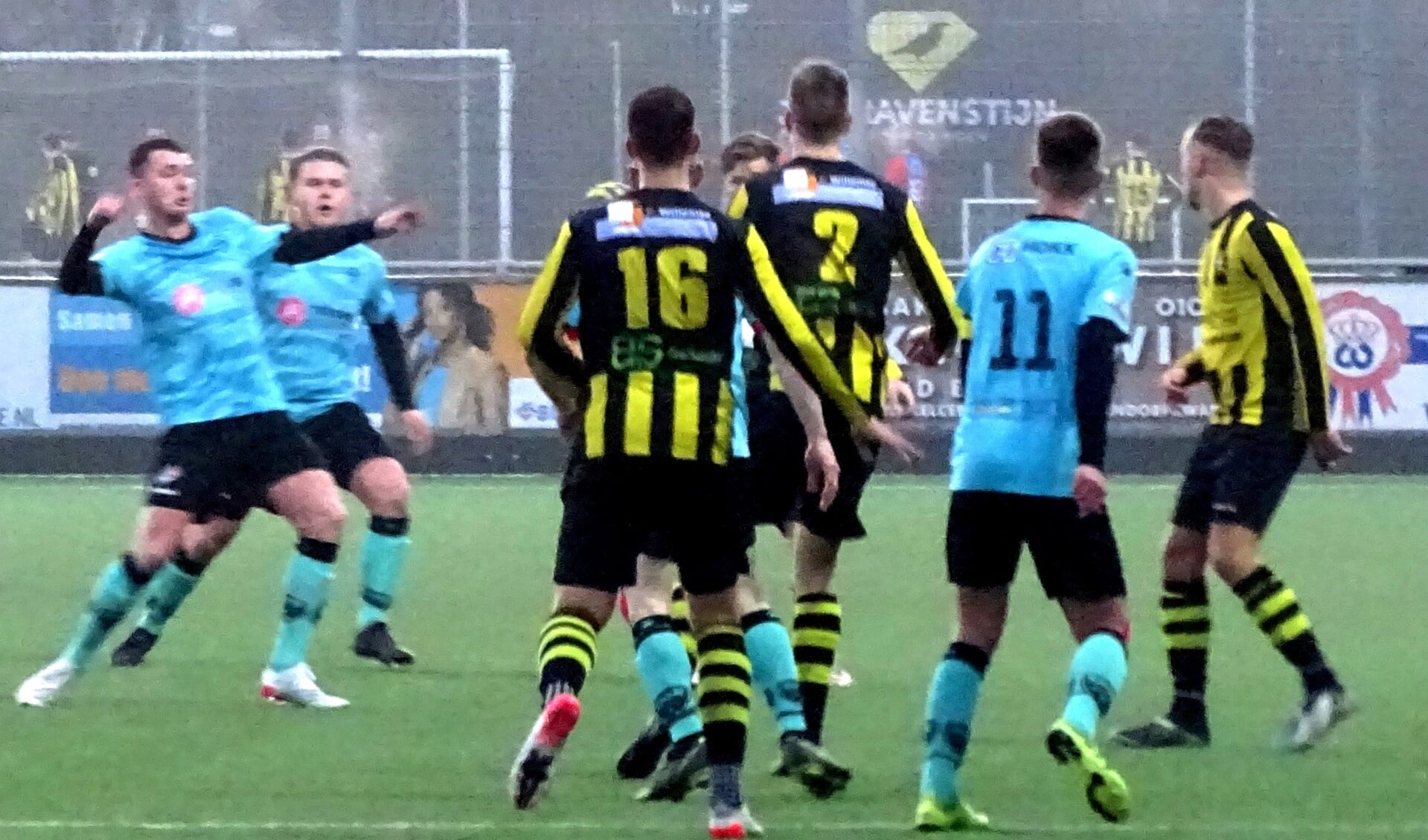 VFC/za en Cion brachten aan de Sportlaan niet het verwachte spektakel. Met 1-1 kreeg ieder wat hen toekwam. (Foto: UWM/gsv). 