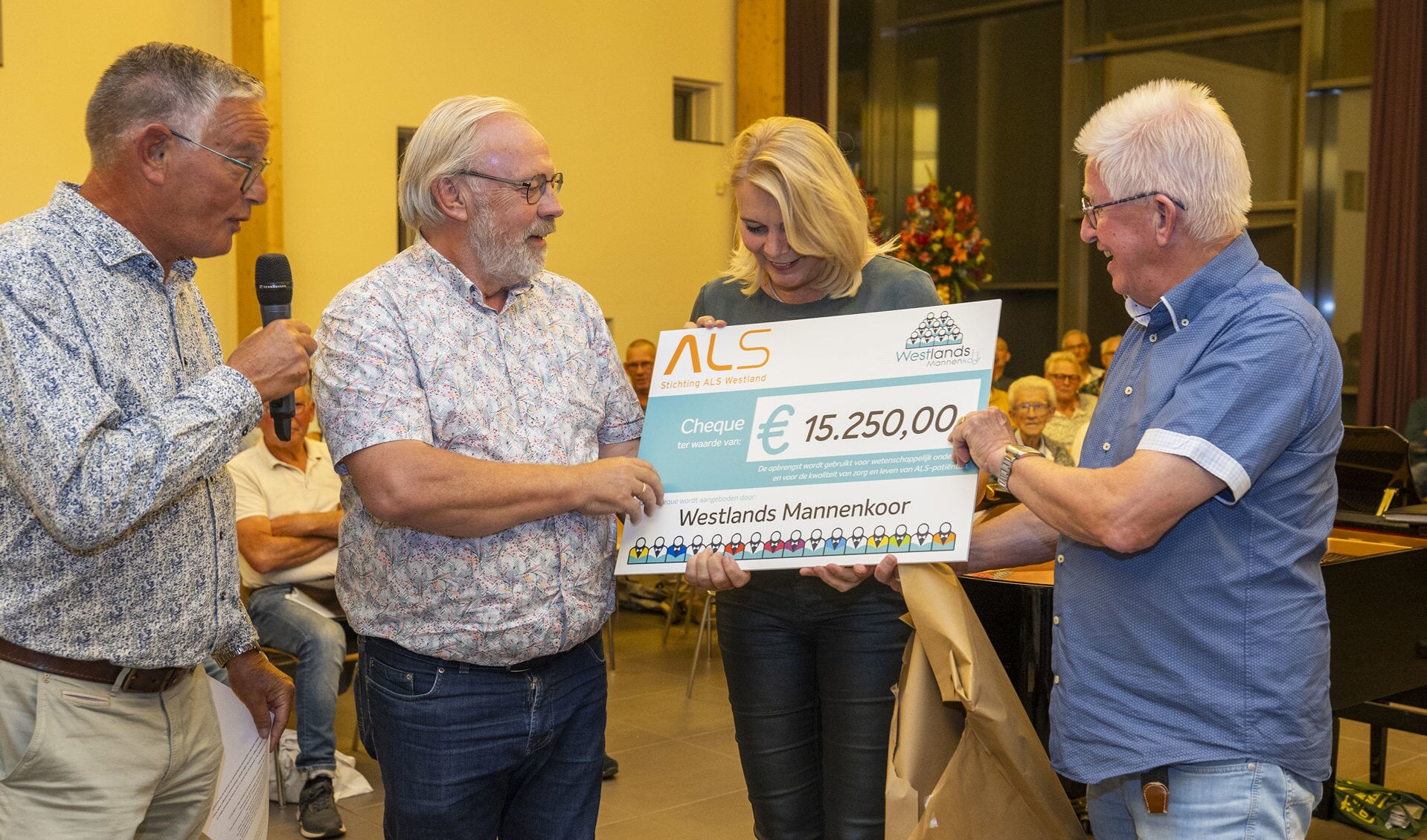 Het bedrag was een stuk hoger dan de €11.111,11 die men verwacht had.