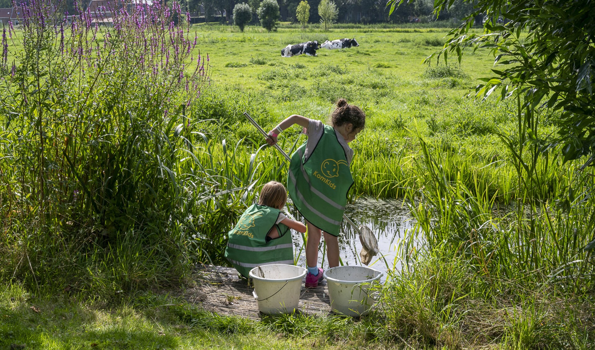 Door natuur- en milieu-educatie komen stadse kinderen in aanraking met de natuur.