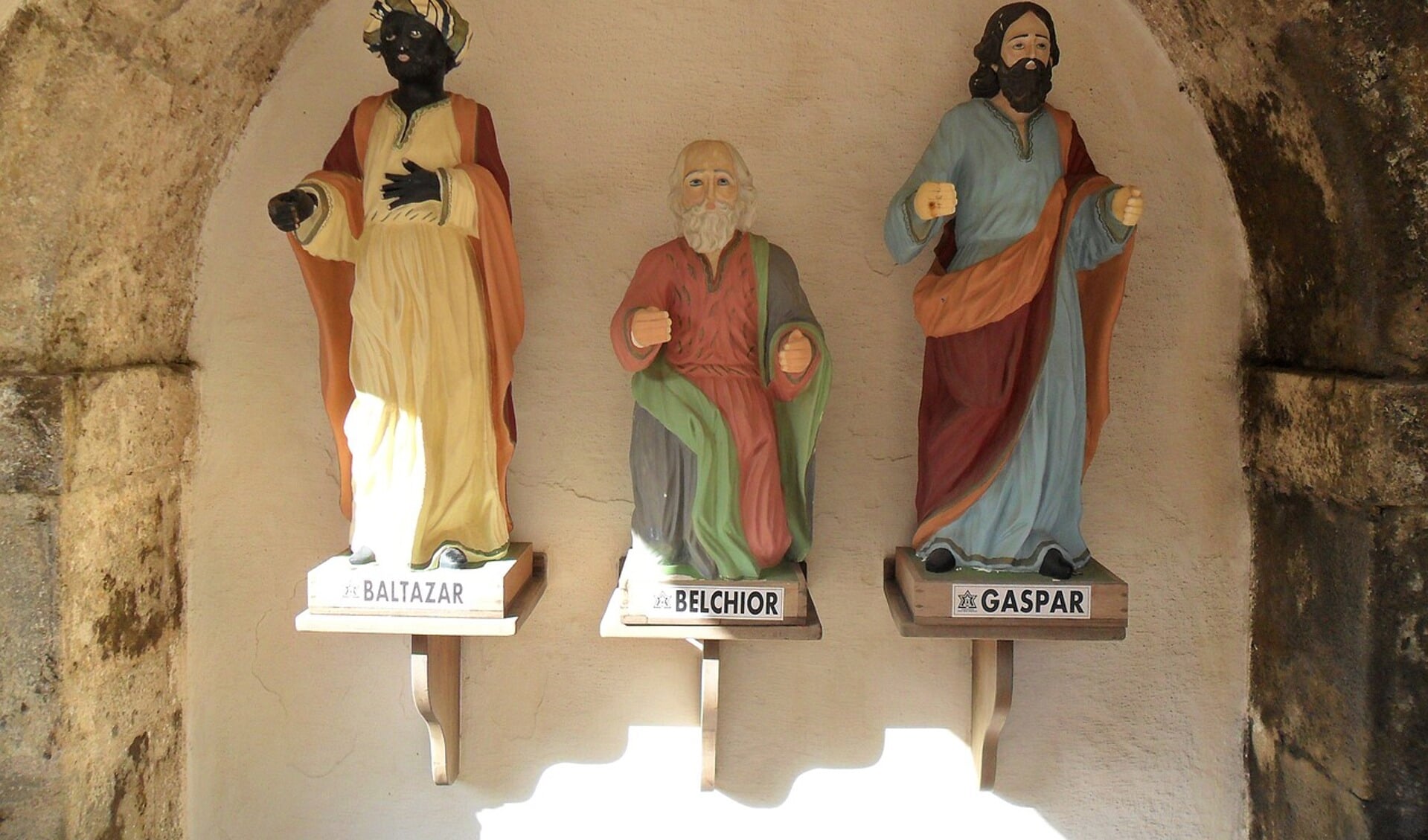 De Drie Wijzen hebben ook een beeldje in de kerststal. 