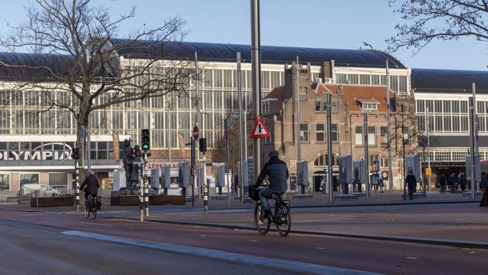 Het huidige Stationsplein in Haarlem.
