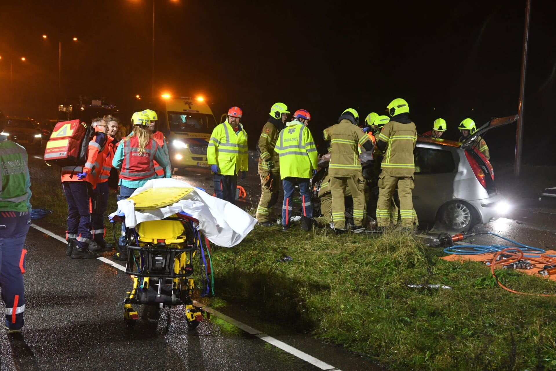 Zes Personen Naar Ziekenhuis Na Groot Ongeluk N242 Alkmaar, Drie Met ...