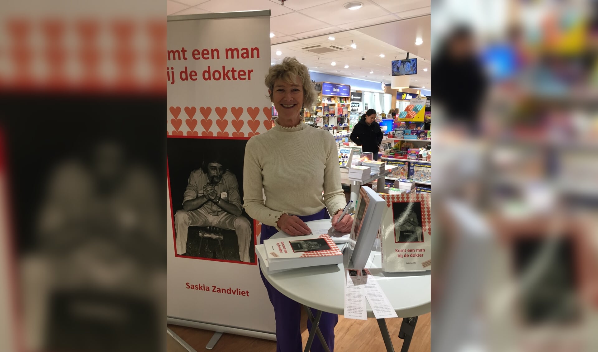 In december komt Saskia Zandvliet signeren in Naaldwijk.