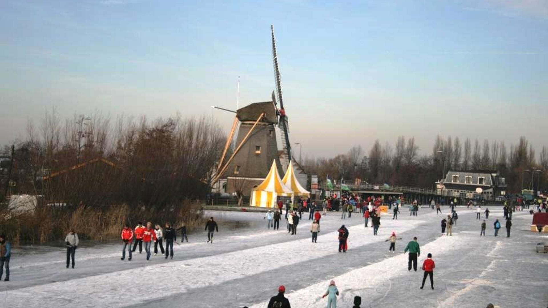 Een winters beeld uit 2012, toen de Westland Toertocht voor het laatst gehouden werd.