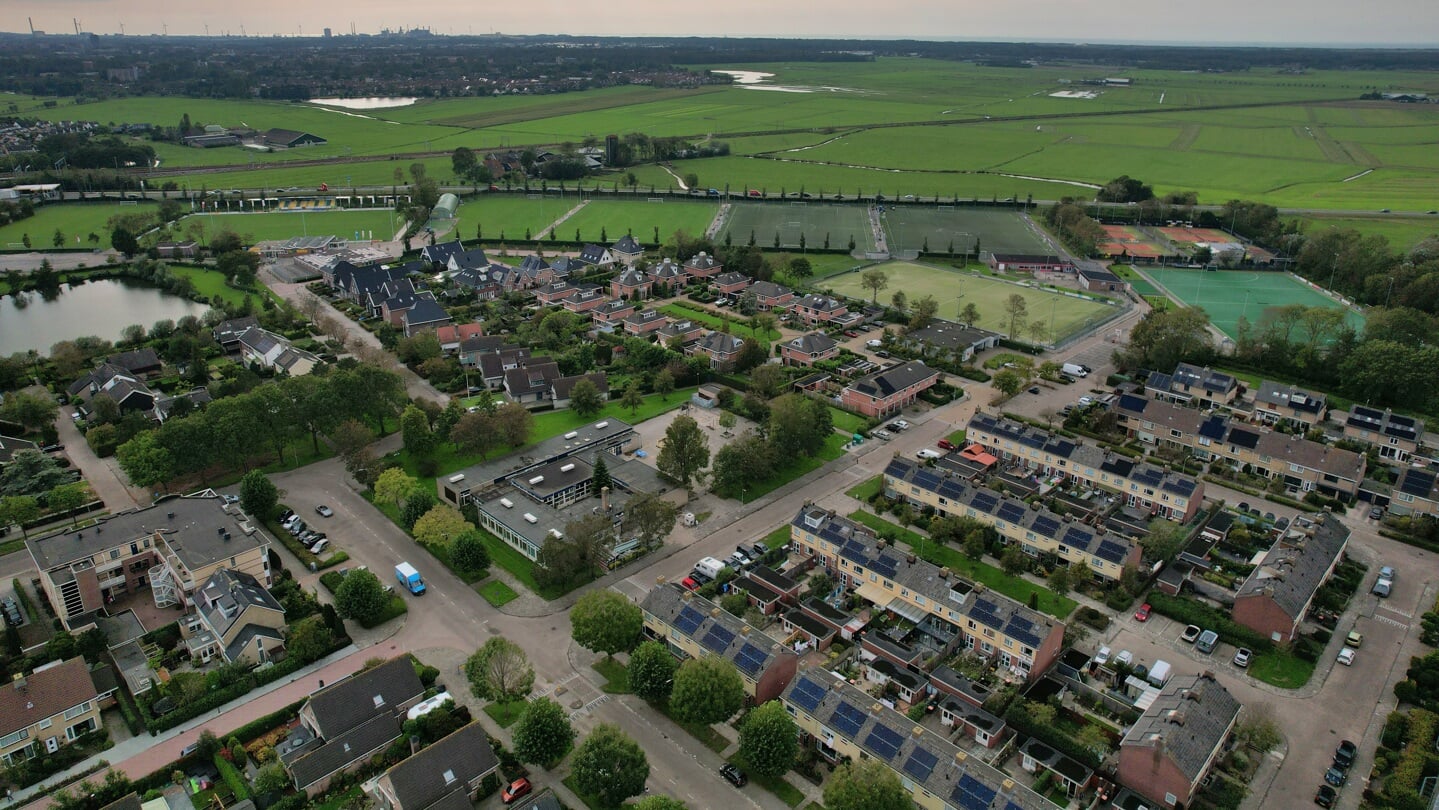 Luchtfoto Vrijburglocatie.