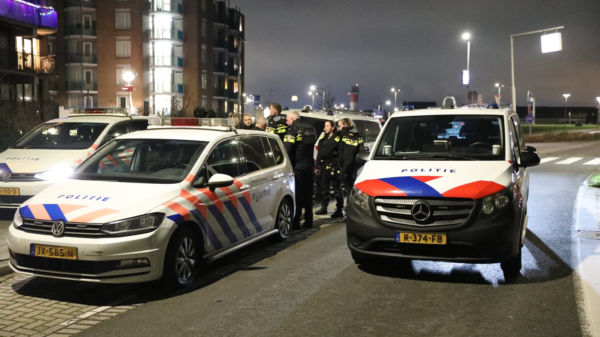 Grote politie-inzet in Hoek van Holland