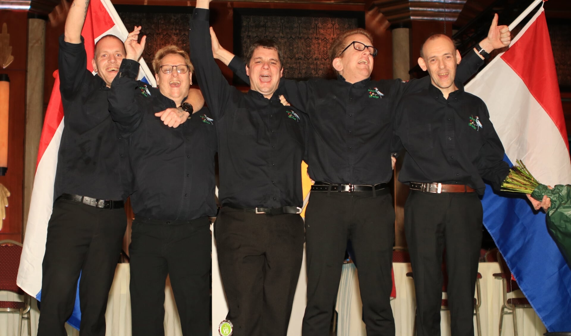 Team A van biljartclub De Reiger werd voor de derde keer op rij Nederlands kampioen.
