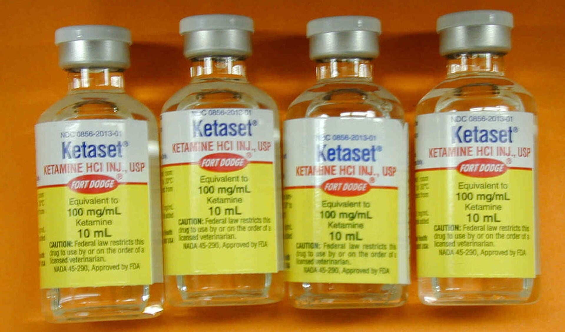 10ml-flesje ketamine voor veterinair gebruik. Foto ter illustratie.