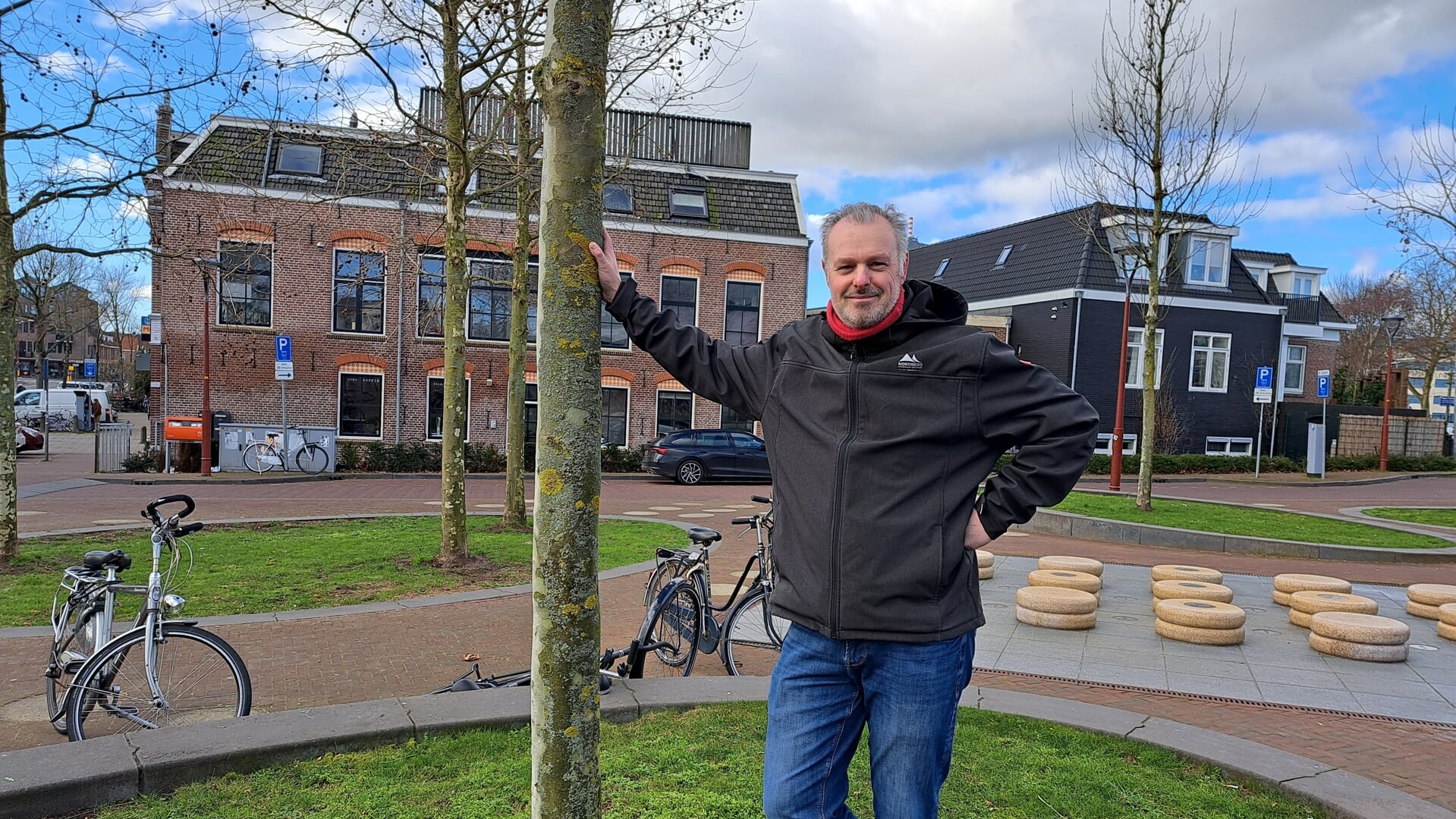 Klimaatburgemeester Wiebe van Erkelens op Alkmaar Centraal Station.